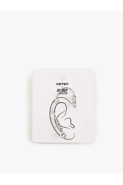 Koton Stone Detailed Cartilage Earrings - Koton X Zeynep Pillow