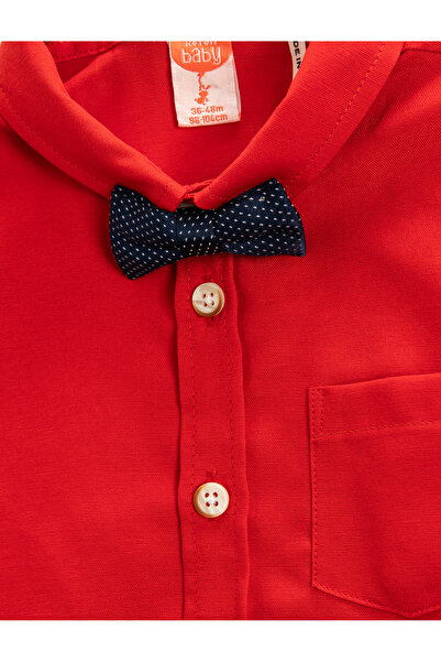 Koton Csokornyakkendő ing rövid ujjú, egy zsebben