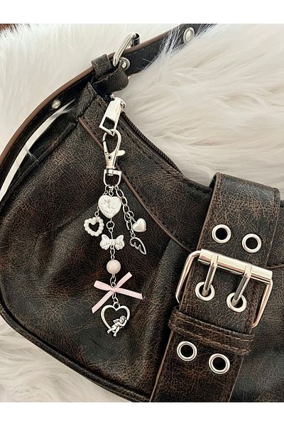bohemian takı tasarim Coquette Ribbon Angel Bag ملحق حقيبة حلية