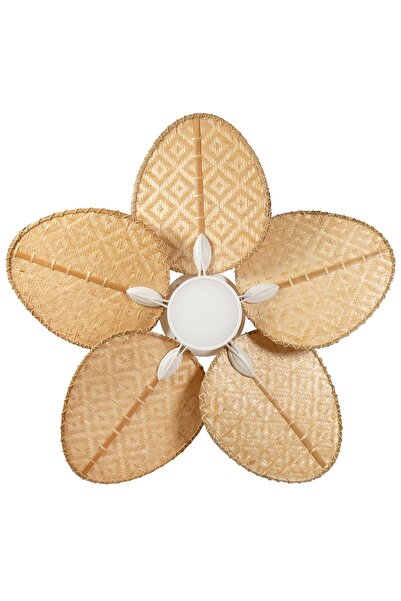 LAST TOUCH INTERIORS Robin Beyaz Aydınlatmalı Tavan Vantilatörü