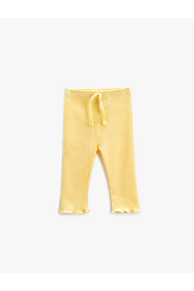 Koton Βαμβακερό καλσόν Basic με υφή με ελαστική μέση