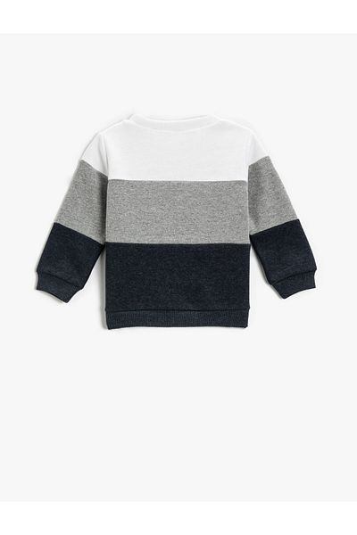 Koton Printed Sweatshirt Crew Neck