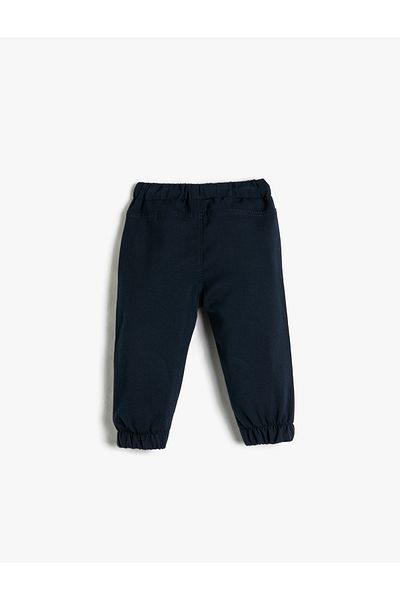 Koton Jogger Trousers Tie Waist Elastic Pocket