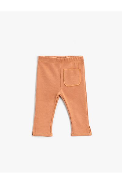 Koton Basic Ribbed Leggings with Pockets