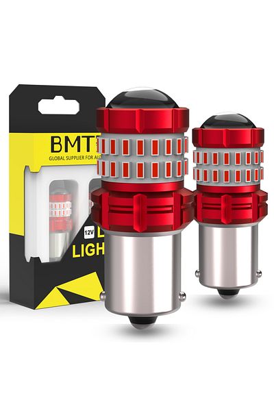 Choice Red 1156 P21w Ba15s Bmtxms 2pcs Canbus T10 W5w 1157 P21/5w T20 7443 W21/5w 3157 P27/5w 1156 Ba15s P2