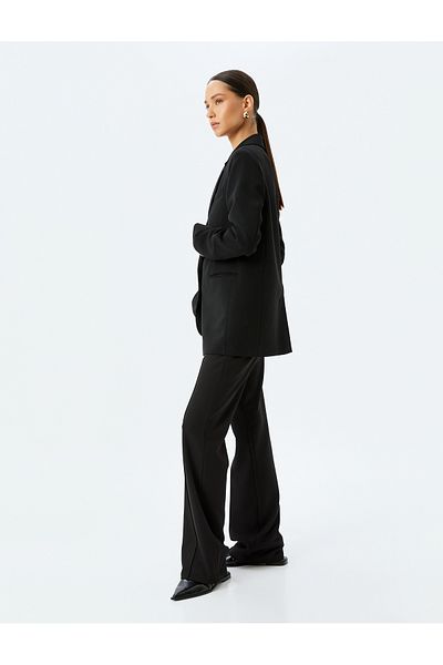 Koton Slim Fit Fabric Trousers with Pockets - Standard Waist