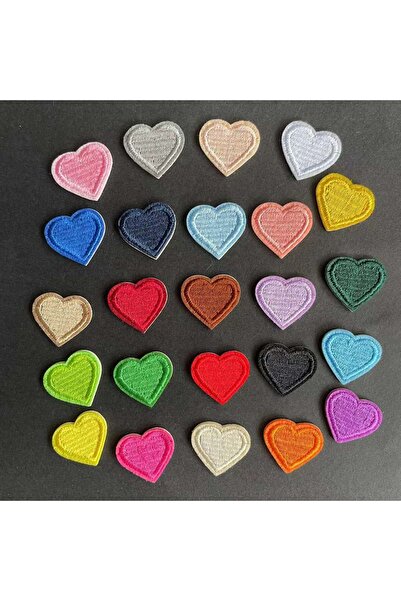 Choice15 1 Set-23PCS 10PCS,23PCS/Cute Mini Heart Fabric Applique Stick On Pat...