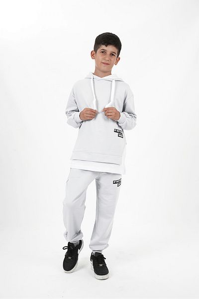 HayKids Σετ αθλητικής φόρμας με κουκούλα για αγόρια με δύο κορδόνια
