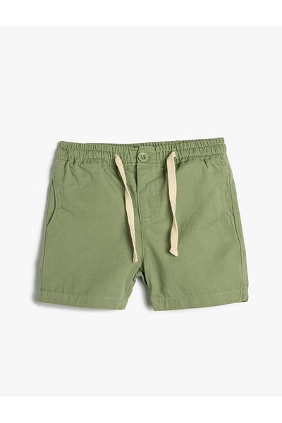 Koton Shorts Tie Waist Pocket Cotton