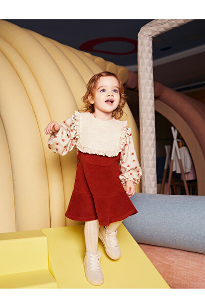 Koton Salopet-Kleid aus Samt mit Taschendetail