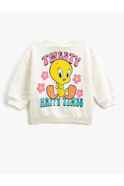 Koton Tweety Φούτερ με άδεια χρήσης, μακρυμάνικο, βαμβακερό λαιμόκοψη