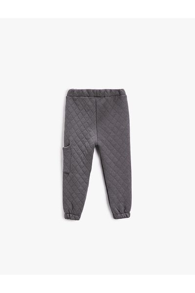 Koton Basic Quilted Jogger Sweatpants with Pockets