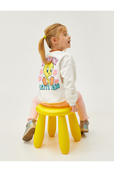 Koton Tweety Φούτερ με άδεια χρήσης, μακρυμάνικο, βαμβακερό λαιμόκοψη