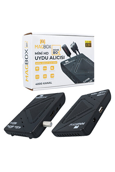 MAGBOX Homebox Full Hd Uydu Alıcısı 4000 Kanal Tkgs / Youtube / Usb Destekli (UZATMA DİSPLAY GÖZLÜ)