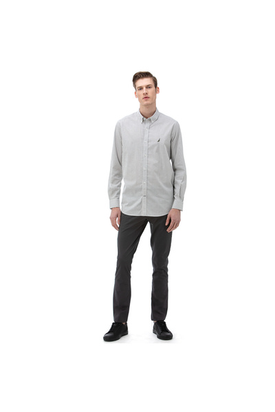 Nautica ERKEK ANTRASİT SLIM FIT CHINO PANTOLON