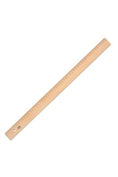Glanart 1 Piece 50 cm Wooden Ruler - Hts