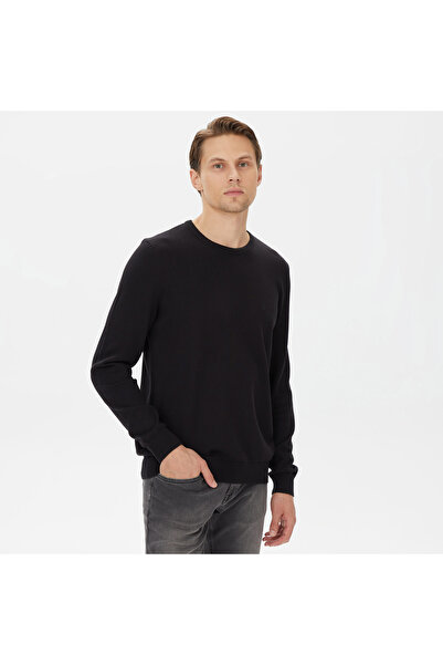 Nautica Erkek Siyah Standart Fit Triko