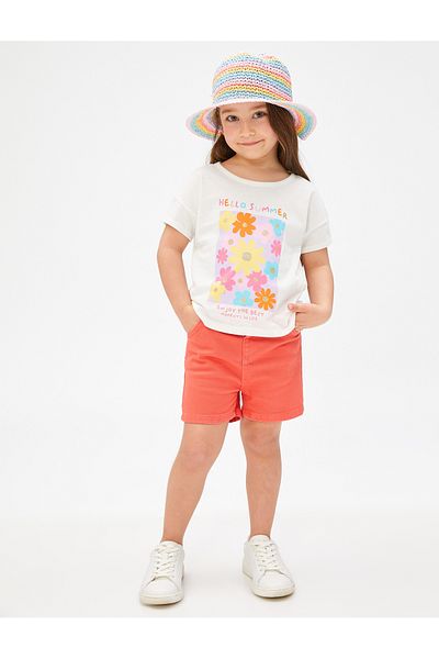 Koton Shorts Pocket Elastic Waist Cotton