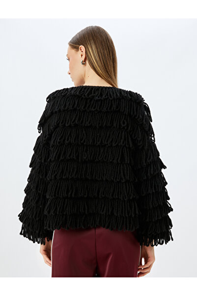 Koton Ζακέτα με φούντες και λεπτομέρεια με κουμπιά