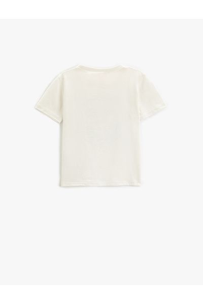 Koton Short Sleeve Crew Neck T-Shirt Printed