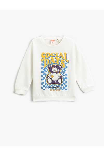 Koton Front and Back Printed Sweatshirt