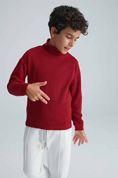 GRIMELANGE DONTE Boy's Claret Red T-Shirt