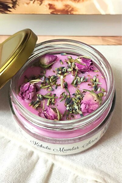 Nil Mum Pembe Düşler Gül Kokulu Mum 300 Gr.