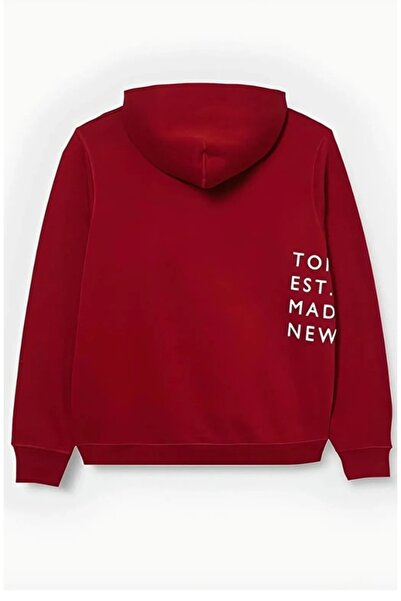 Tommy Hilfiger UNİSEX LOGOLU KAPÜŞONLU SWEATSHİRT