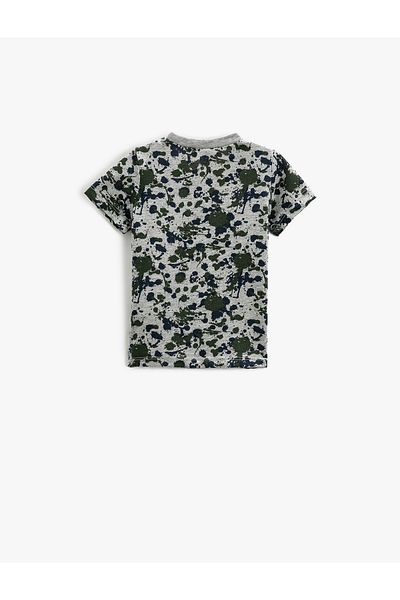 Koton Short Sleeve T-Shirt Crew Neck Printed