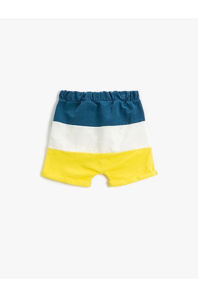 Koton Pantaloni scurți în talie cu cravată în contrast de culoare, cu buzunare