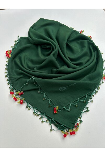 TREND Χειροποίητο κέντημα με κεράσι Χειροποίητο κέντημα από μουσελίνα με χάντρες