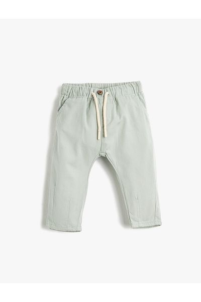 Koton 3smb40073tw Boy Canvas Trousers Green