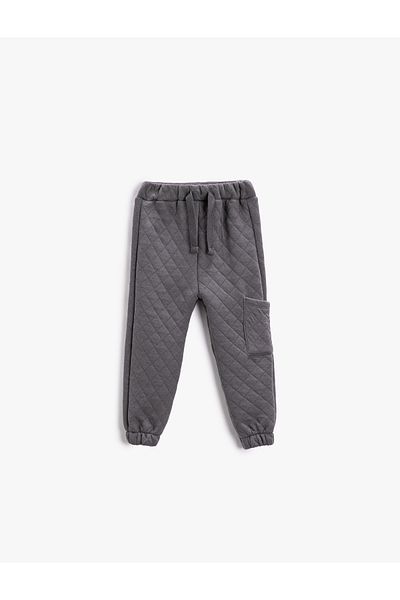 Koton Basic Quilted Jogger Sweatpants with Pockets