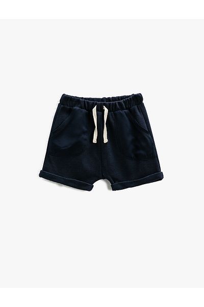 Koton Basic-Shorts mit geschnürter Taille und strukturierter Tasche