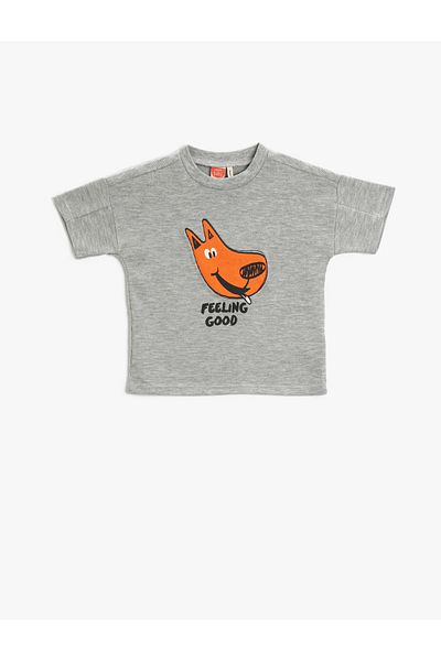Koton Baby Boy Gray T-Shirt 3SMB10236TK