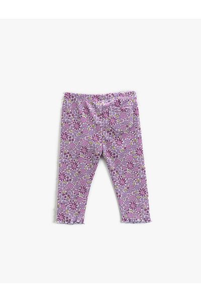 Koton Floral Leggings with Elastic Waist