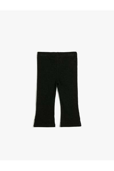 Koton Ausgestellte Beinstrumpfhose aus Baumwolle mit Taschendetail