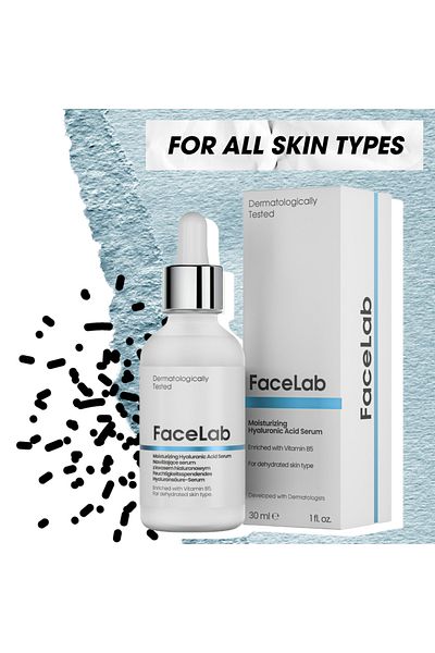 FaceLab Ser cu acid hialuronic hidratant intens 30 ml