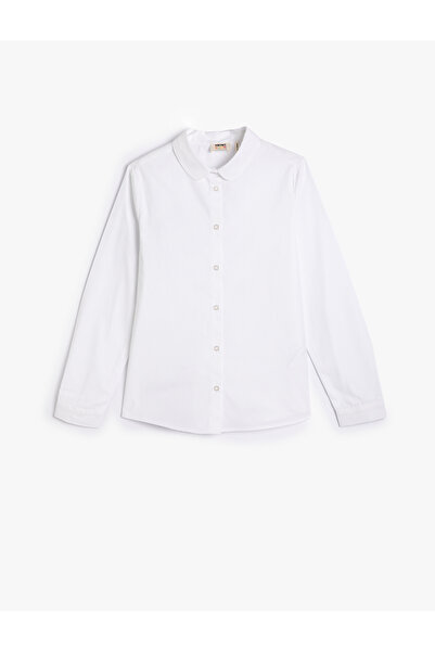 Koton Basic Shirt Baby Collar Cotton