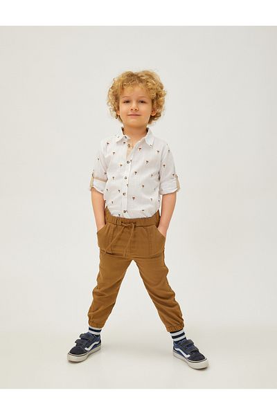 Koton Tie-up Waist Jogger Pants - Elastic Pocket