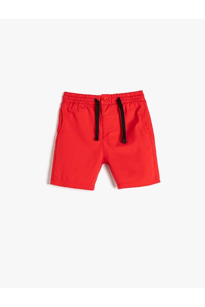 Koton Shorts Tie Waist Pocket Cotton