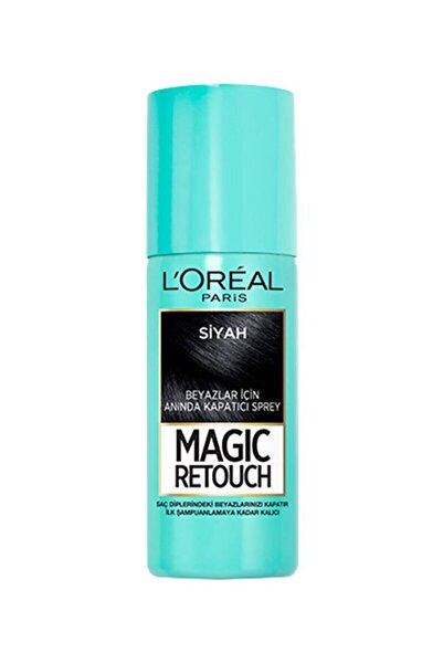 L'Oreal Paris Beyaz Saçlar İçin Kapatıcı Siyah Saç Spreyi Magic Retouch 01 No...