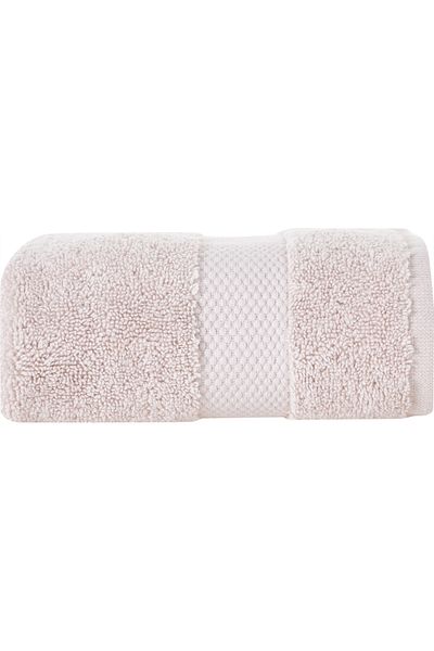 Mudo Home Beige Colored Classy Hand Towel - 30x50 Cm