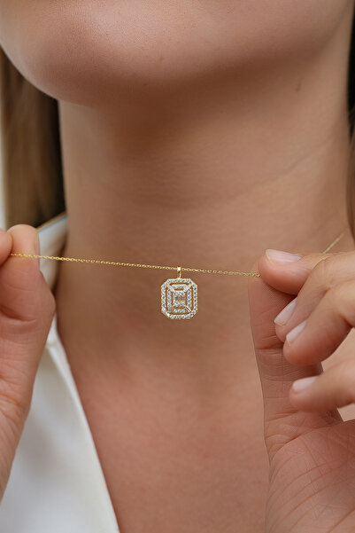 Altınkesesi 8 Ayar Altın Baget Uçlu Kolye