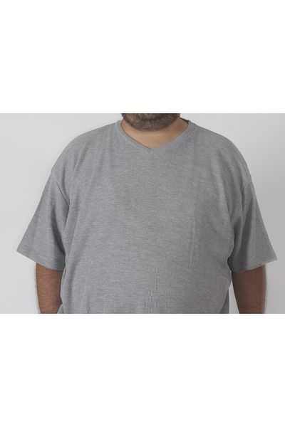 rood Μπλουζάκι Unisex Plus Size V-Neck