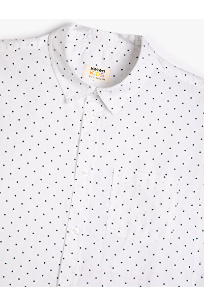 Koton Buzunar cămașă cu mânecă lungă, bumbac, guler clasic