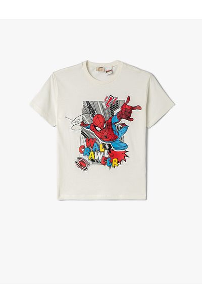 Koton Tricou din bumbac cu mânecă scurtă cu licență cu imprimeu Spiderman