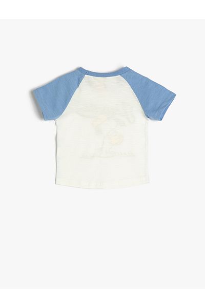 Koton Snoopy T-Shirt Licensed Short Sleeve Crew Neck Cotton
