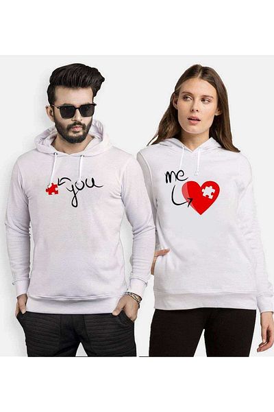 Tshirthane You Are My Missing Part Lover Combinations Hooded Couple Combination