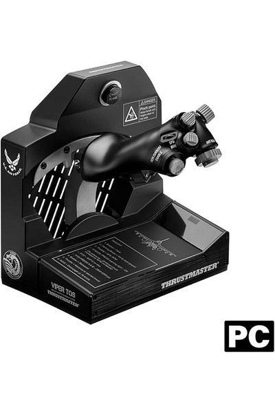 Thrustmaster Viper TQS for PC: Metal Throttle System, 21 Buttons, 5 Axes, Chaff/Flare, U.S. Air Licensed